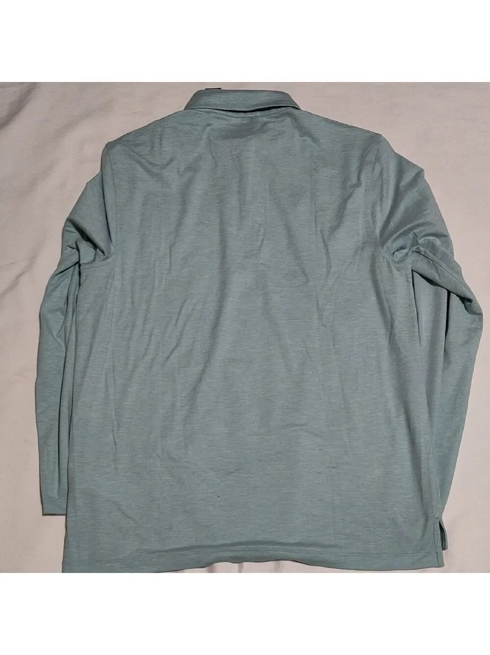 J. Crew Men's Slate Blue Long Sleeve Polo